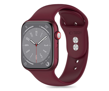 Pasek i akcesoria do zegarków TECH-PROTECT Silicone do Apple Watch 44/45/46/49 mm Mulberry 5906302310050